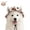 Brown, variant on Outdoor Sun Hat for Pets, Cute Adjustable Dog Sun Hat with Ear Holes for Small Big Cats Dogs, Breathable Pet Bonnet for Beach Summer Walks