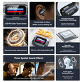 thumbnail image 3 of HTC NE25 Open Ear Earbuds with LED Display Screen AI Translation Bluetooth 5.4 Earphones Wireless Translator Earbuds for Running, 3 of 9