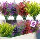 thumbnail image 1 of Flores artificiales de lavanda, 20 paquetes, resistentes a los rayos UV para exteriores, 1 of 8