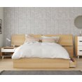 thumbnail image 1 of Ensemble de chambre à coucher 3 pièces Faro, Érable Naturel et Blanc, 1 of 4