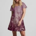 thumbnail image 5 of Xysaqa House Dresses for Womens Casual Half Sleeve Nightgown Soft Comfy Sleepwear Floral Printed Loungewear Flowy Sundress with Pockets S-2XL, 5 of 7