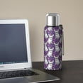 thumbnail image 5 of 20 Oz Purple French Bulldog Coffee Tumbler Double Wall Insulated Stainless Steel Water Bottle | Metal Reusable Thermoses Flask with Cup Cap | Leak & Sweat Proof with Anti-Dust Lid, 5 of 7