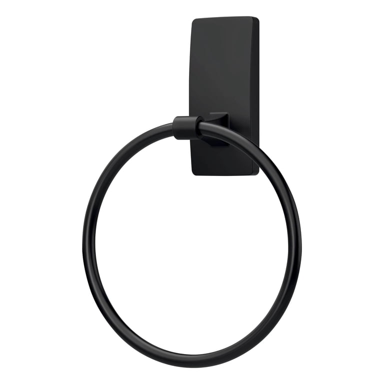 Command Matte Black Adhesive Towel Ring photo 6