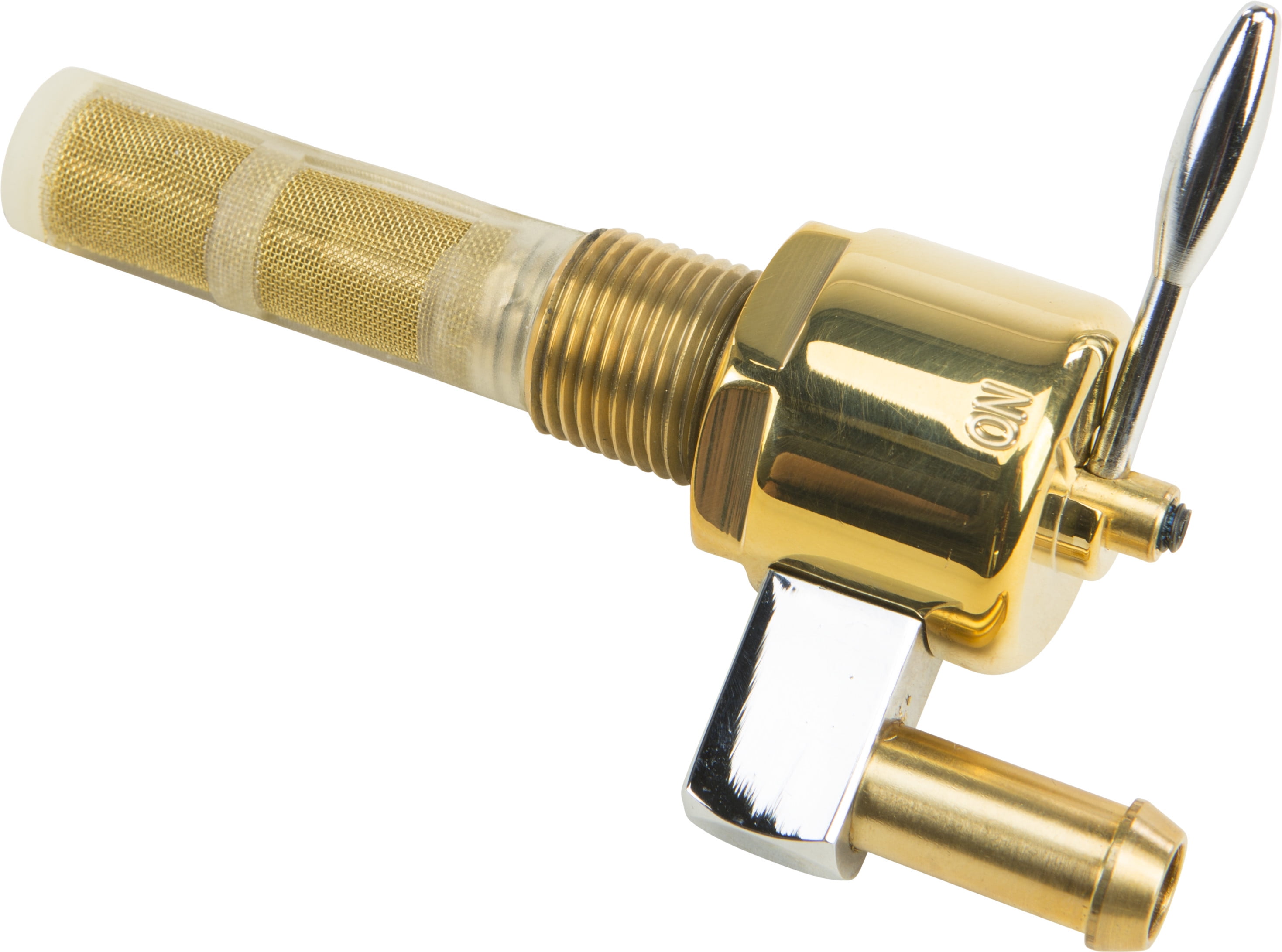 HARDDRIVE Brass Petcock Round 3/8" Downward Position 22685