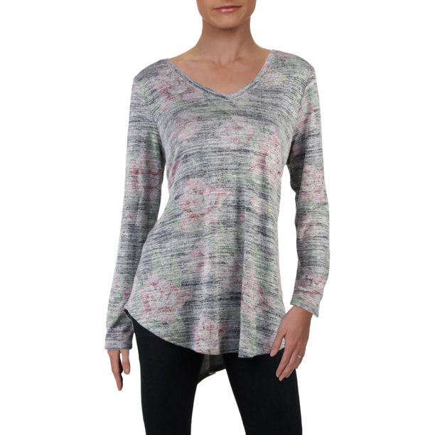 Cupio Blush Cupio Blush Womens Marled HiLow Tunic Top