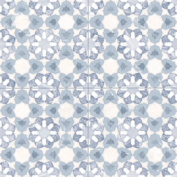 The Tile Life Pageant Azul 4" x 4" Matte Porcelain Tile Sample