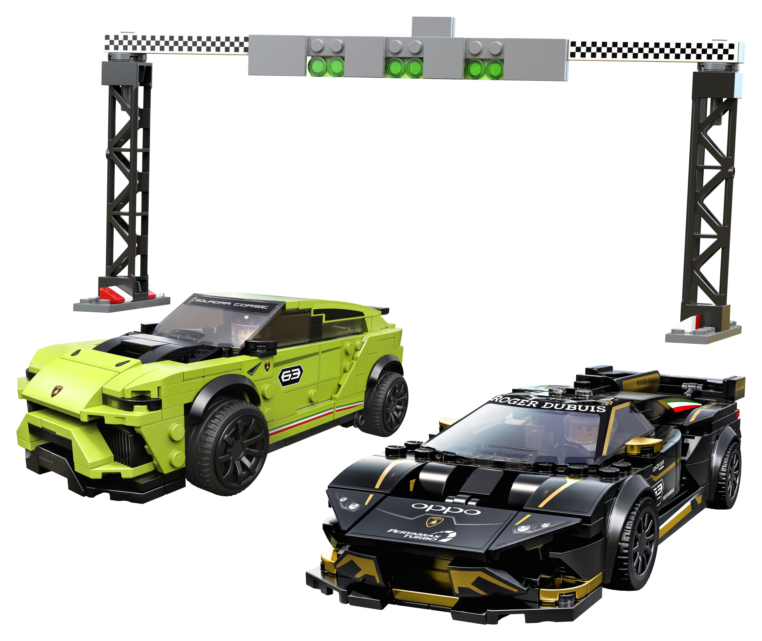LEGO Speed Champions Lamborghini Urus ST-X & Huracán Super Trofeo EVO 76899 Building Kit - image 3 of 5