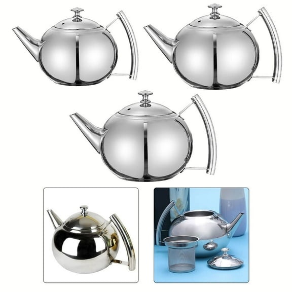 /.5/2L Teapot Tea Maker Heatable Jug With Removable Stainless Steel Strainer 1.0L YIWEI