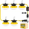 thumbnail image 1 of UTAH-50ft LED Switch String Lights: 50w 5500lm ETL Listed Bright Industrial Outdoor Temporary Lighting Hanging IP65 Waterproof 18AWG Wire Work Construction Light for Attic Jobsite Garage, 1 of 4