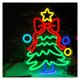 thumbnail image 3 of Letrero De Neón Con Forma De Árbol, Lazo Y Estrella, Luz LED Regulable, Alimentación USB, Para Decoración De Dormitorio Infantil, Sala De Estar 40cmx32cm, 3 of 5