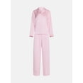 thumbnail image 5 of Joyspun Women’s Stretch Satin Sleep Top and Pants, 2-Piece Set, Sizes XS to 3X, 5 of 5
