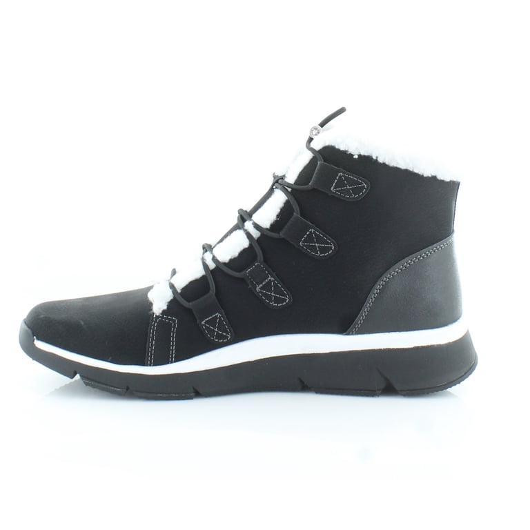 Ryka Women's Chill Out Ankle Boot - Lightweight Hiking Boot With Faux Fur & Bungee Lacing