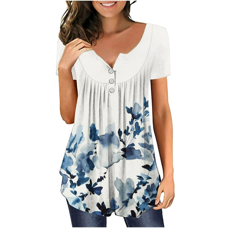 YYDGH Tunic Tops to Wear with Leggings Hide Belly 2023 Summer