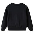thumbnail image 4 of UngA Girls Crewneck Cardigan Long Sleeve Children Button Cotton Toddler Girl Sweater Uniform Sweaters for Little Girls (Black,5-6 Years), 4 of 4