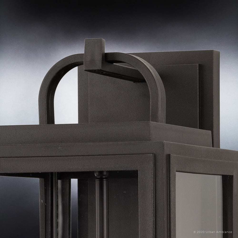 Luxury Farmhouse Wall Sconce, 17.125H x 9W, with Modern Farmhouse Style, Olde Bronze, UHP1382 by Urban Ambiance
