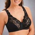 thumbnail image 2 of Daolelai Front-Hook Sports Bra Large Size No-Rim Underwear Cross-Border American Style Front-Hook Vest Lace Bra, 2 of 4
