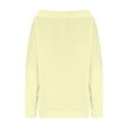 thumbnail image 6 of YanHoo Womens Off Shoulder Sweatshirts Long Sleeve Drawstring Sweater Spring Fall Fashion Casual Oversized Loose Fit Streetwear Beige,XXL, 6 of 8