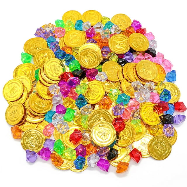Pirate Toy Set Creative Educational Coin Toy Pirate Gem Pirate Party Props