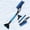 Blue BU, variant on Latrodar Car Snow Removal Shovel With Snow Removal Tool Multifunctional Snow Removal Shovel Snow Scraper Snow Brush Tool Winter Snow Removal Red 6.4x1.6 Inc