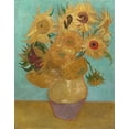 thumbnail image 2 of van Gogh, Vincent 26x32 Gold Ornate Wood Framed with Double Matting Museum Art Print Titled - Vase with Twelve Sunflowers, 2 of 4
