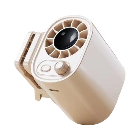 Portable Car LCD Clip Fan 360° Rotatable 5 Speed Wind 12V USB Rechargeable 1800mAh Electric Fan Low Noise Mini Fan Clamp Anywhere