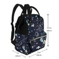 thumbnail image 2 of Xecao Galaxy2 print Large Capacity Nappy Bag is a multi-functional waterproof travel backpack, perfect as a nursing bag or mummy backpack for women, 2 of 6