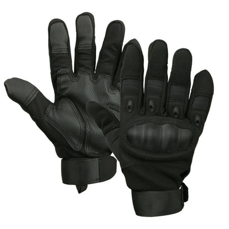EEEkit All Weather Touchscreen Finger Leather Motorcycle Gloves for Men Women, Cycling Climbing Hiking Hunting Shooting Work