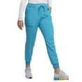 thumbnail image 6 of Heartsoul Break On Through Women Scrubs Pant, Low Rise Jogger, HS030T, XS Tall, Teal Blue, 6 of 8