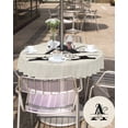 thumbnail image 5 of Fsddascl Letter A Outdoor Tablecloth - 60 Inch Round Dining Table Cover, Monogram Words Waterproof Outdoor Table Cloth with Umbrella Hole & Zipper for Picnic/Patio/Party, 5 of 7