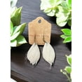 thumbnail image 4 of Cowhide Teardrop Earrings - Unique  Boho Chic | Statement Earrings for Women, 4 of 7