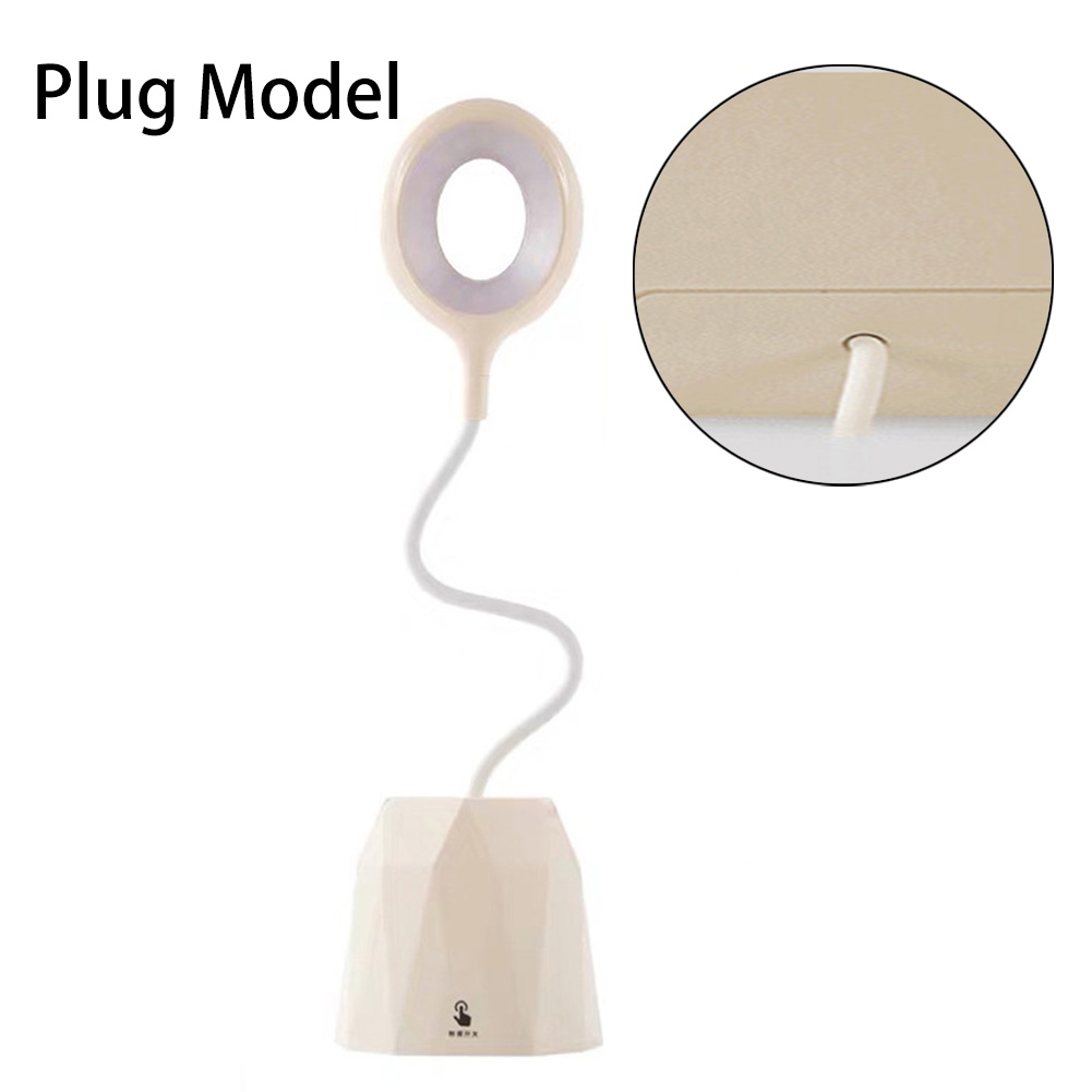 FLW USB Rechargeable LED Touch Table Lamp Flexible Reading Light with