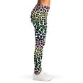 thumbnail image 4 of Colorful Stained Glass Mosaic Print Leggings, Art Sexy Yoga Leggings For Women., 4 of 5