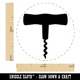 thumbnail image 2 of Wine Bottle Cork Corkscrew Self-Inking Rubber Stamp Ink Stamper - Pink Ink - Medium 1 Inch, 2 of 7