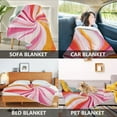 thumbnail image 2 of Yayeee Throw Blanket for Couch Soft Warm 50" x 60" Sofa Chair Bed Decoration, Swirling Lines, 2 of 7