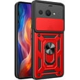 thumbnail image 1 of MYKOMI for Google Pixel 9a Case with Slide Camera Lens Cover, Military Grade Shockproof with Rotating Ring Kickstand Ultimate Protection Case Cover for Google Pixel 9a, 1 of 9