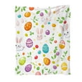 thumbnail image 3 of JML Fleece Throw Blanket for Easter - Soft Rabbit & Eggs Printed Throw Blanket, Fuzzy Blankets & Throws 50x60 Inches, 3 of 4