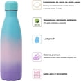 thumbnail image 3 of 17oz/500ml-Botellas de Agua de Acero Inoxidable, Las Botellas de Agua Mantienen Fríos Durante 24 Horas y Calientes Durante 12 horas (Azul, Rosa y Morado), 3 of 9