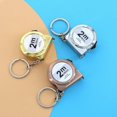 thumbnail image 4 of 2M Miniature Tape Measure ABS Carbon Steel Keychain Portable Measuring Tool for Home Office Car DIY Projects Daily Use Silver, 4 of 4