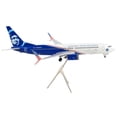 thumbnail image 2 of Boeing 737-800 Commercial Aircraft "Alaska Airlines" White and Blue 1/200 Diecast Model Airplane by GeminiJets, 2 of 3