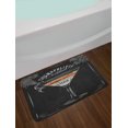 thumbnail image 2 of Alcohol Bath Mat, Vintage Style Cosmopolitan Cocktail and Recipe Chalk-Like Drawing Print, Plush Bathroom Decor Mat with Non Slip Backing, 29.5" X 17.5", Multicolor, by Ambesonne, 2 of 2