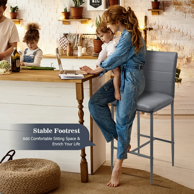 Leather bar stools for kitchen islands outlet