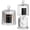 Black, variant on 2 Pack Qtip Holder Thick Glass Apothecary Jars with Lid for Bathroom Accessories Vanity Organizers and Makeup Storage for Cotton Ball, Swabs, Makeup Sponges, Candy, Jewelry, Clear