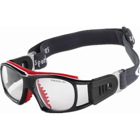 Basketball Goggles, Anti-Fog Sports Glasses Racquetball Football Protective Eyewear with Adjustable Strap for Adults