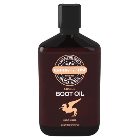 Griffin Boot Care Boot Oil - Leather Softener and Conditioner - 8 oz.