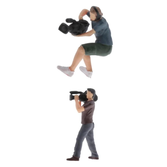 Juego de modelos de Fotógrafo de 1:64 Sunnimix Figura Fotógrafo Miniatura