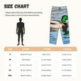 thumbnail image 2 of Salouo Mallard Duck Swimming In A River Print Women's Pajama Pants Casual Loose Sweatpants PJs Flowy Pants Drawstring Palazzo for Women Wide Leg Pants Lounge Pajama -Medium, 2 of 8