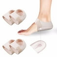 thumbnail image 1 of ZLight Protecteurs de Talon Coussinets de Talon en Gel Manchons de Talons Ajustables Lavables Réutilisables Coussinets de Talon Hommes Femmes Beige, 1 of 6