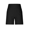 thumbnail image 6 of Bloomae Plus Size Bermuda Shorts for Women Dressy Elastic High Waisted Chino Summer Casual Straight Leg Knee Length Work Business Short Pants with Pockets, 6 of 10