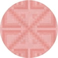 thumbnail image 1 of Ahgly Company Machine Washable Indoor Round Transitional Flamingo Pink Area Rugs, 3' Round, 1 of 7