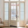 thumbnail image 2 of Aqua Plaid Window Privacy Film, Spring Summer Farmhouse Buffalo Checkered Static Cling UV Sun Blocking Heat Control Window Tint Day and Night, Non-Adhesive One Way Windows Privacy Cover 17.7''x78.7'', 2 of 7